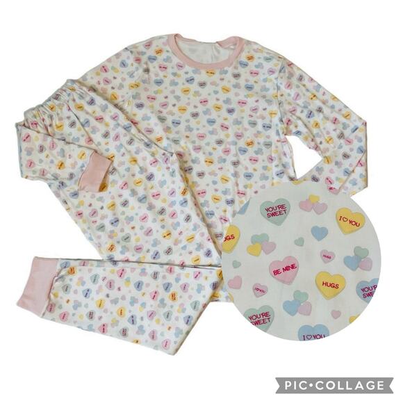 NWT Lullaby Set Size Women's Small Convo Heart PJs - Picture 1 of 7